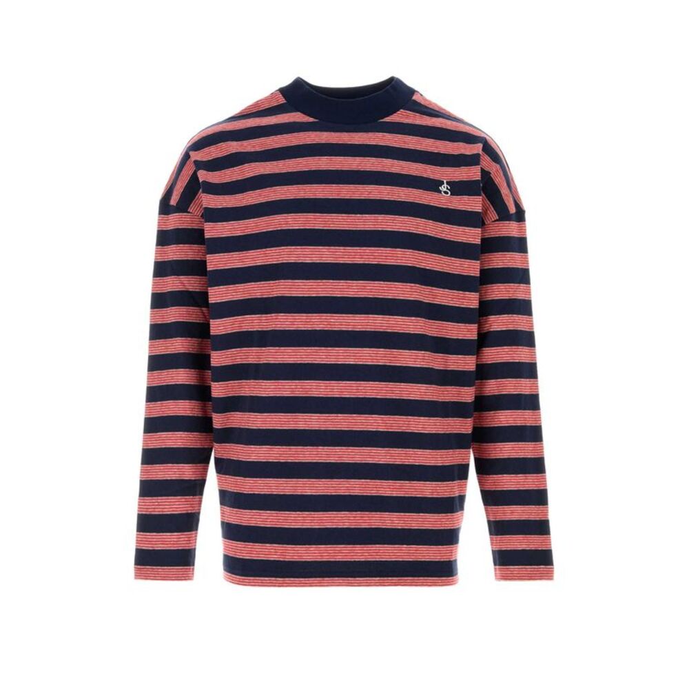 Jil Sander Men Embroidered Cotton T-Shirt